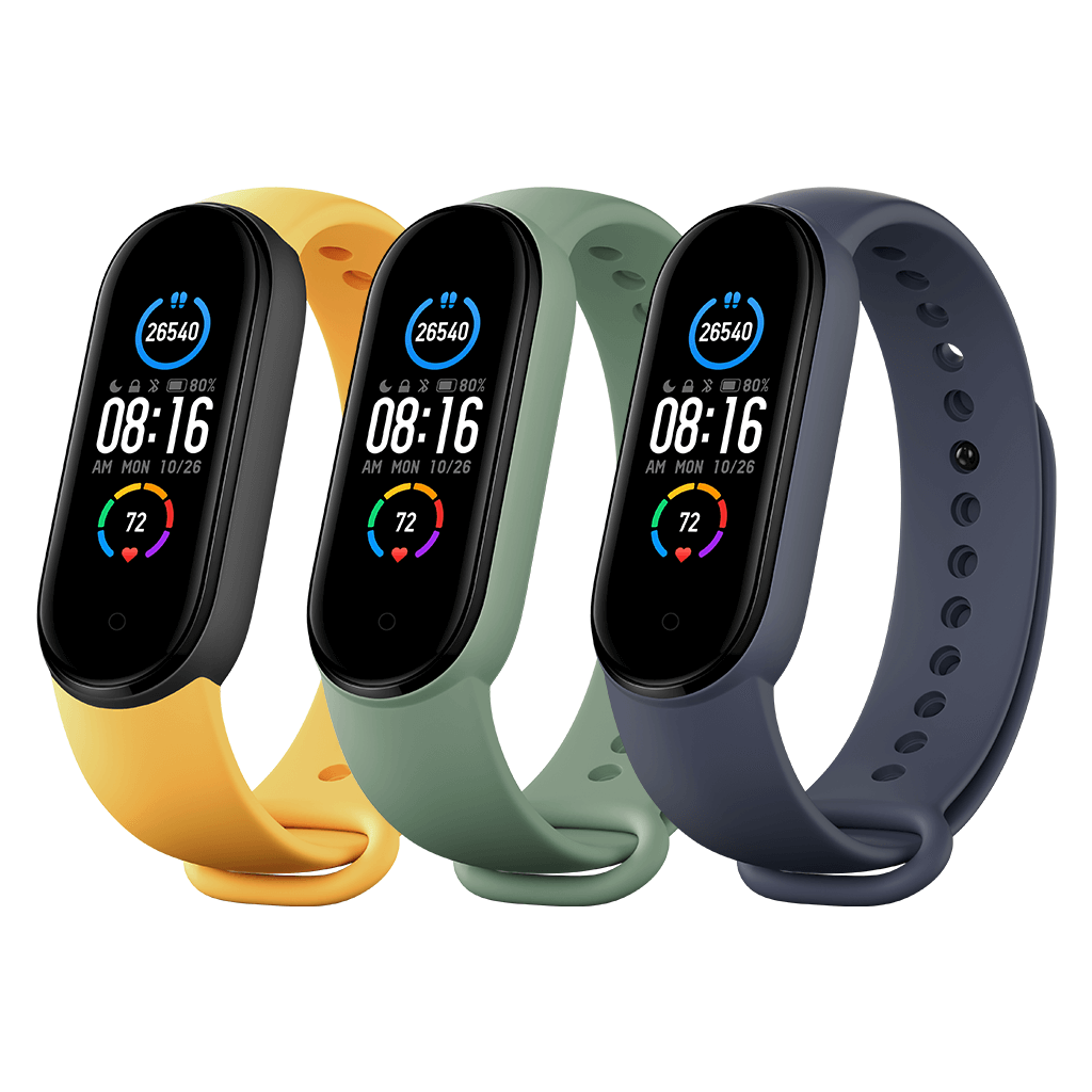 Xiaomi Mi Smart Band 5 Replacement Straps — 3-Pack (XMWDO4HM)
