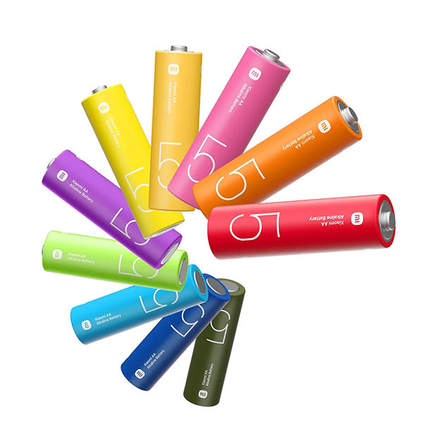 Xiaomi Rainbow AA Alkaline Batteries — 10-Pack, 1.5V